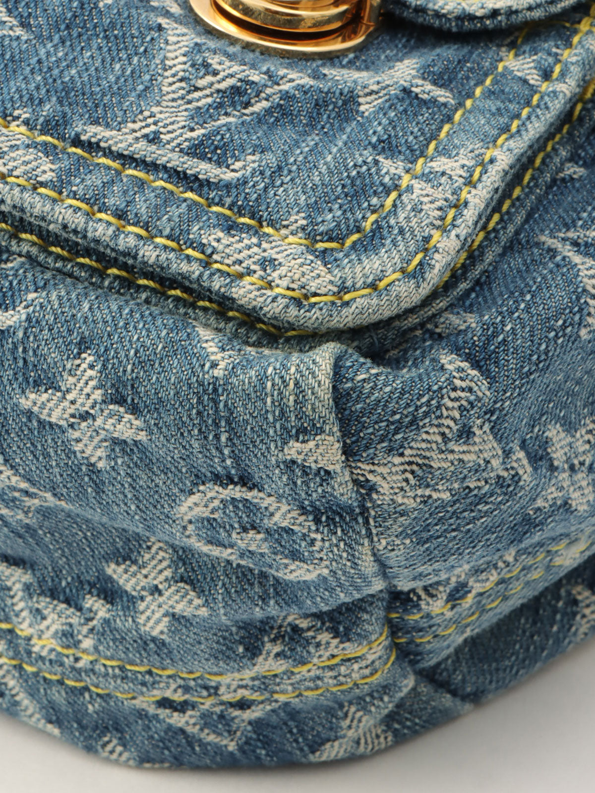 2006年製 デニムモノグラムサックアドPM ブルー