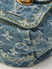 2006年製 デニムモノグラムサックアドPM ブルー