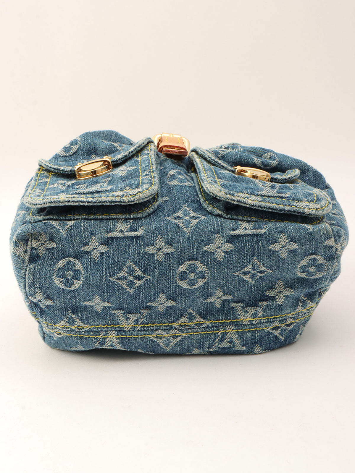 2006年製 デニムモノグラムサックアドPM ブルー