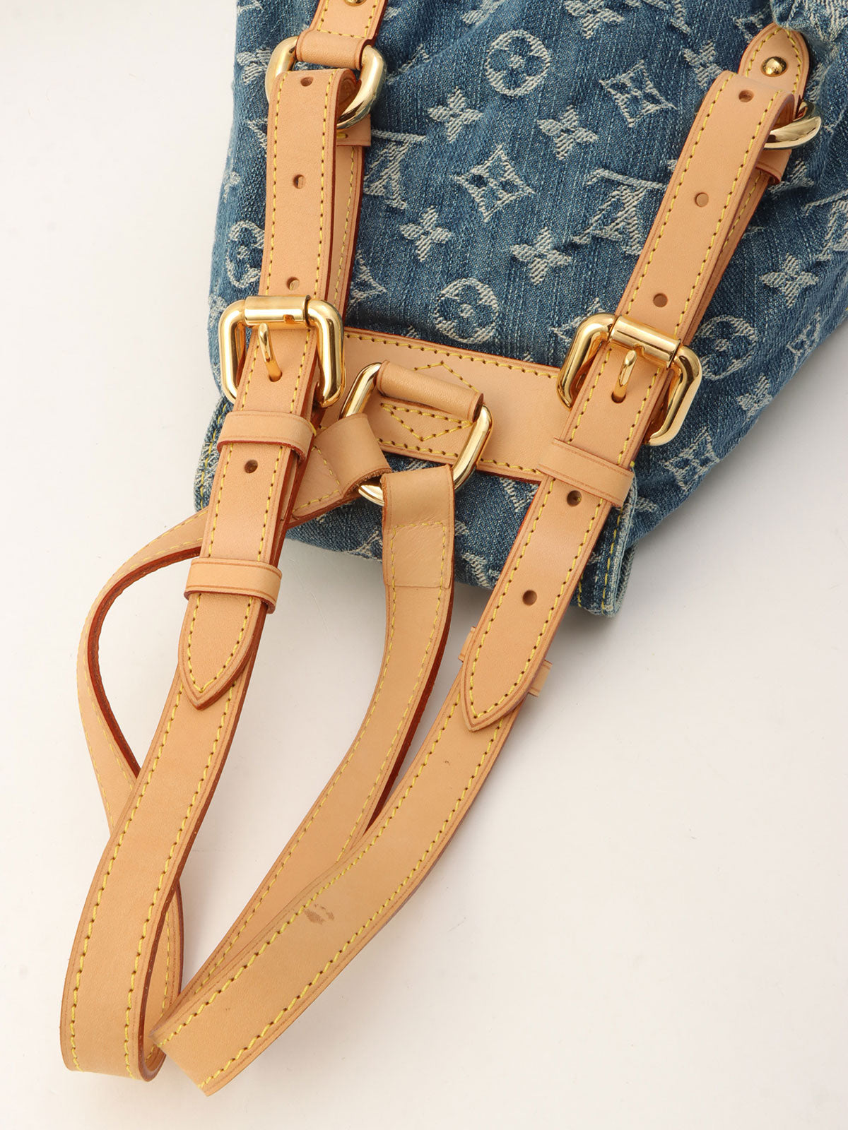 2006年製 デニムモノグラムサックアドPM ブルー