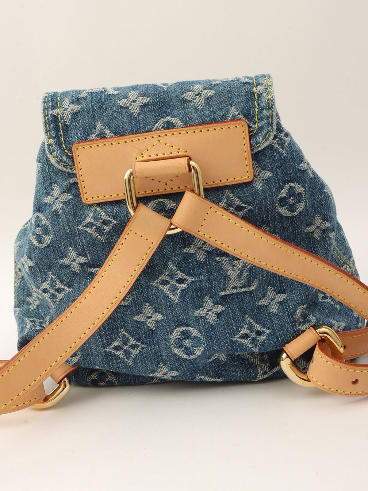 2006年製 デニムモノグラムサックアドPM ブルー