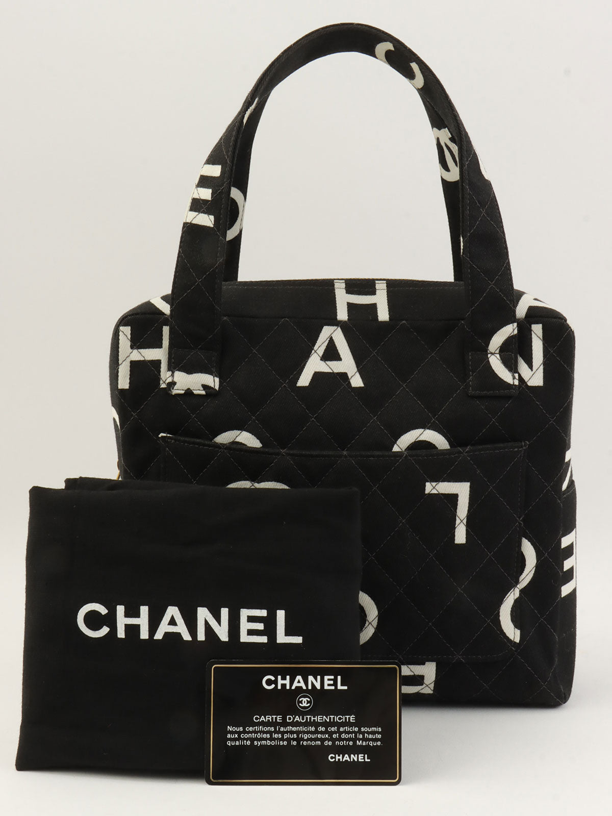 1997年頃製 ロゴCCマークハンドバッグ ブラック