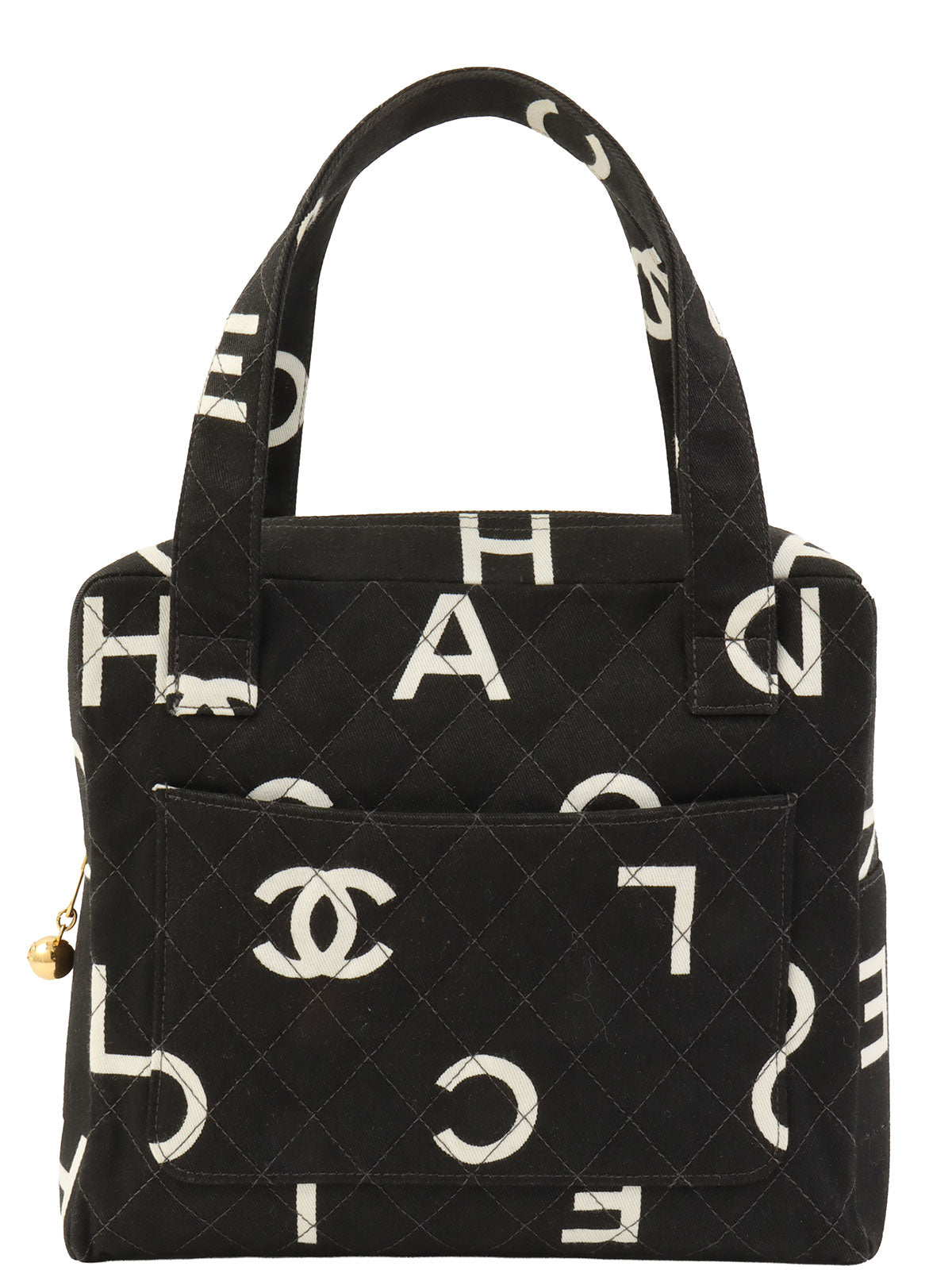 1997 Logo CC Mark Handbag Black