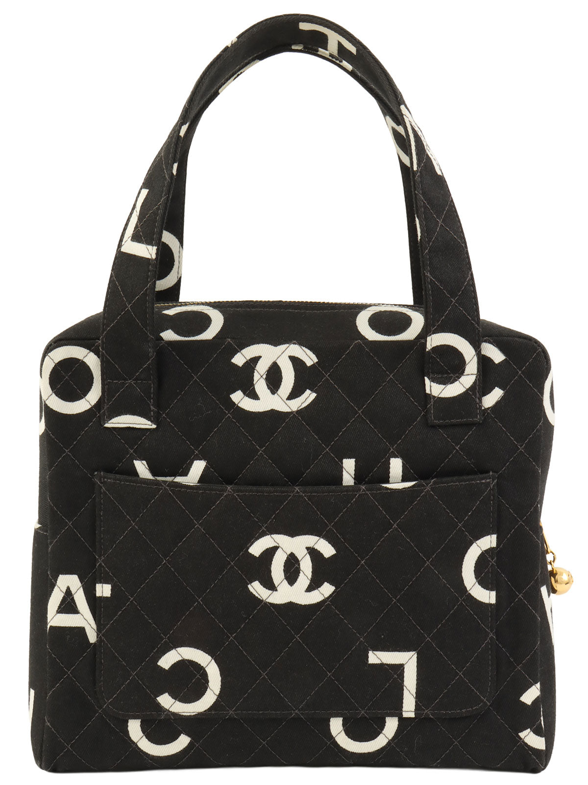 1997年頃製 ロゴCCマークハンドバッグ ブラック