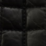 2009 2.55 Leather and Fur Combination Matelasse Stitch Tote Bag in Black
