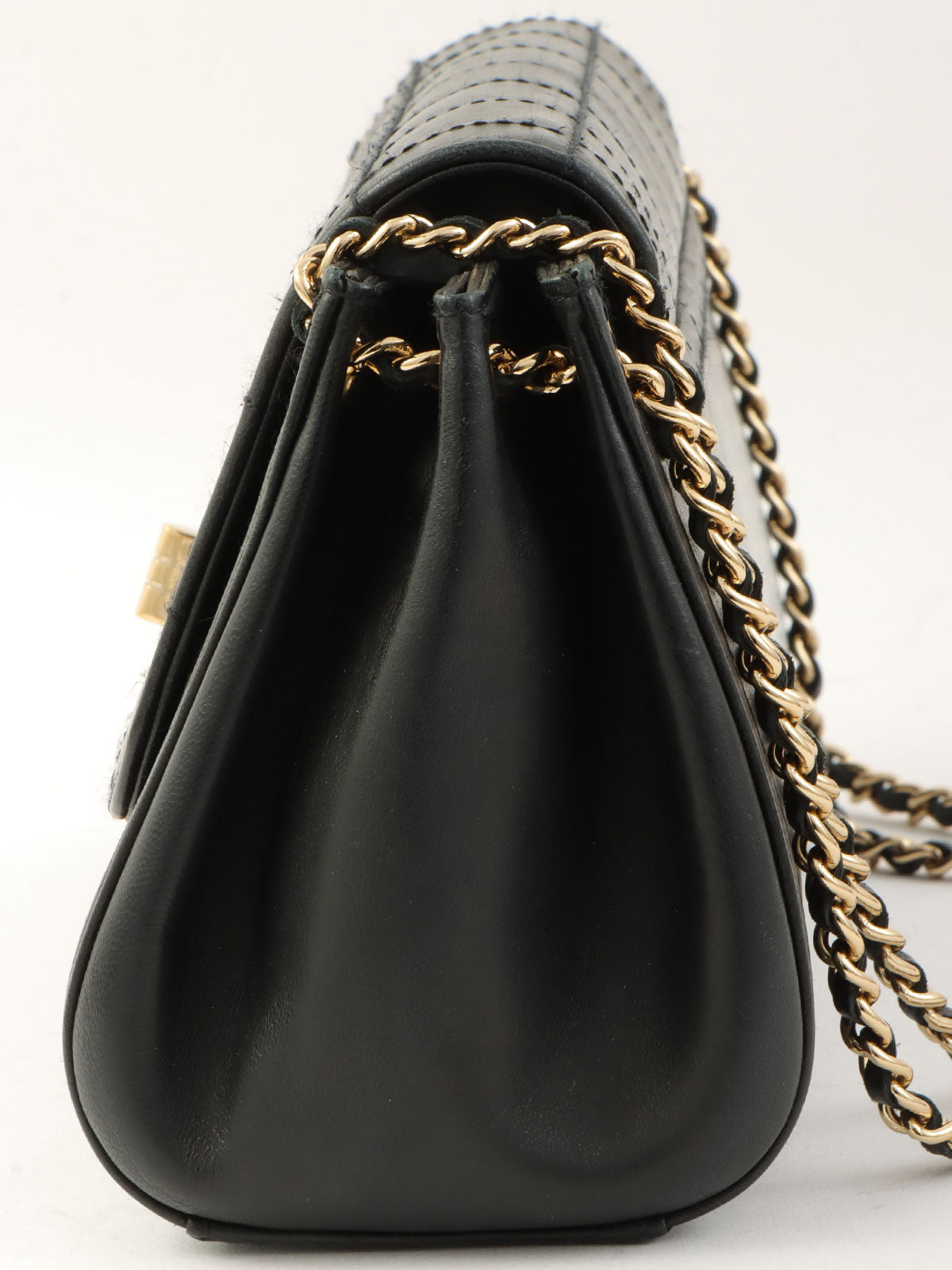 2001 Chocolate Bar 2.55cc Mark Chain Bag, Black
