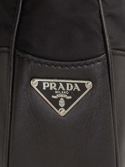 Logo Plate One Shoulder Bag Black