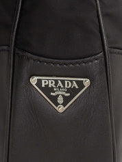 Logo Plate One Shoulder Bag Black
