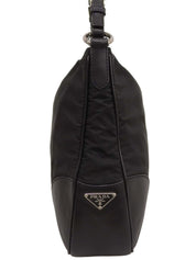 Logo Plate One Shoulder Bag Black
