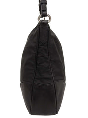 Logo Plate One Shoulder Bag Black