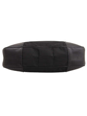 Logo Plate One Shoulder Bag Black