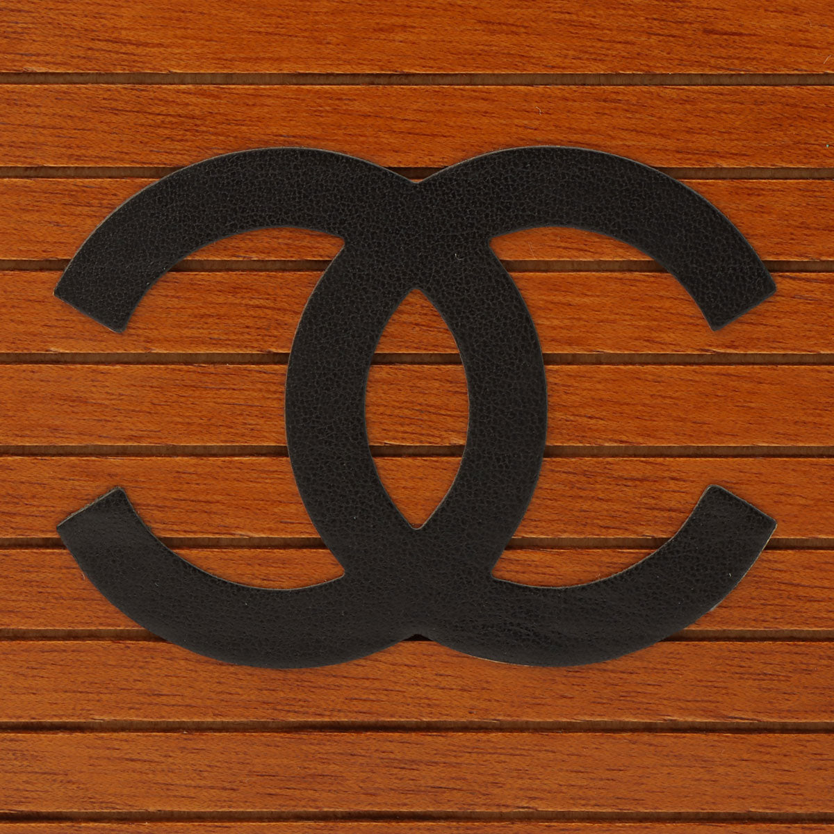 约1995年产 Logo 木纹化妆包 棕色