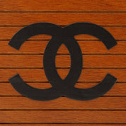 约1995年产 Logo 木纹化妆包 棕色