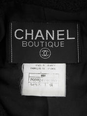 Back logo CC mark button double-breasted set up black