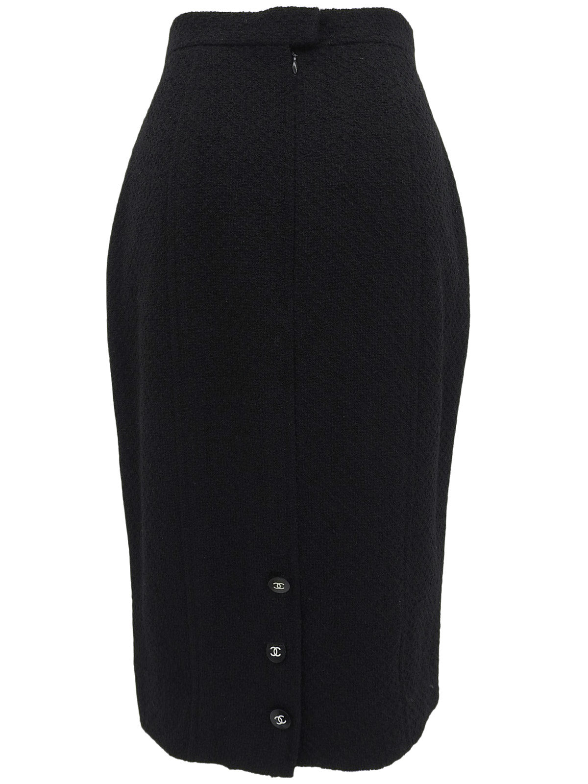 Back logo CC mark button double-breasted set up black