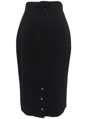 Back logo CC mark button double-breasted set up black