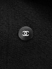 Back logo CC mark button double-breasted set up black