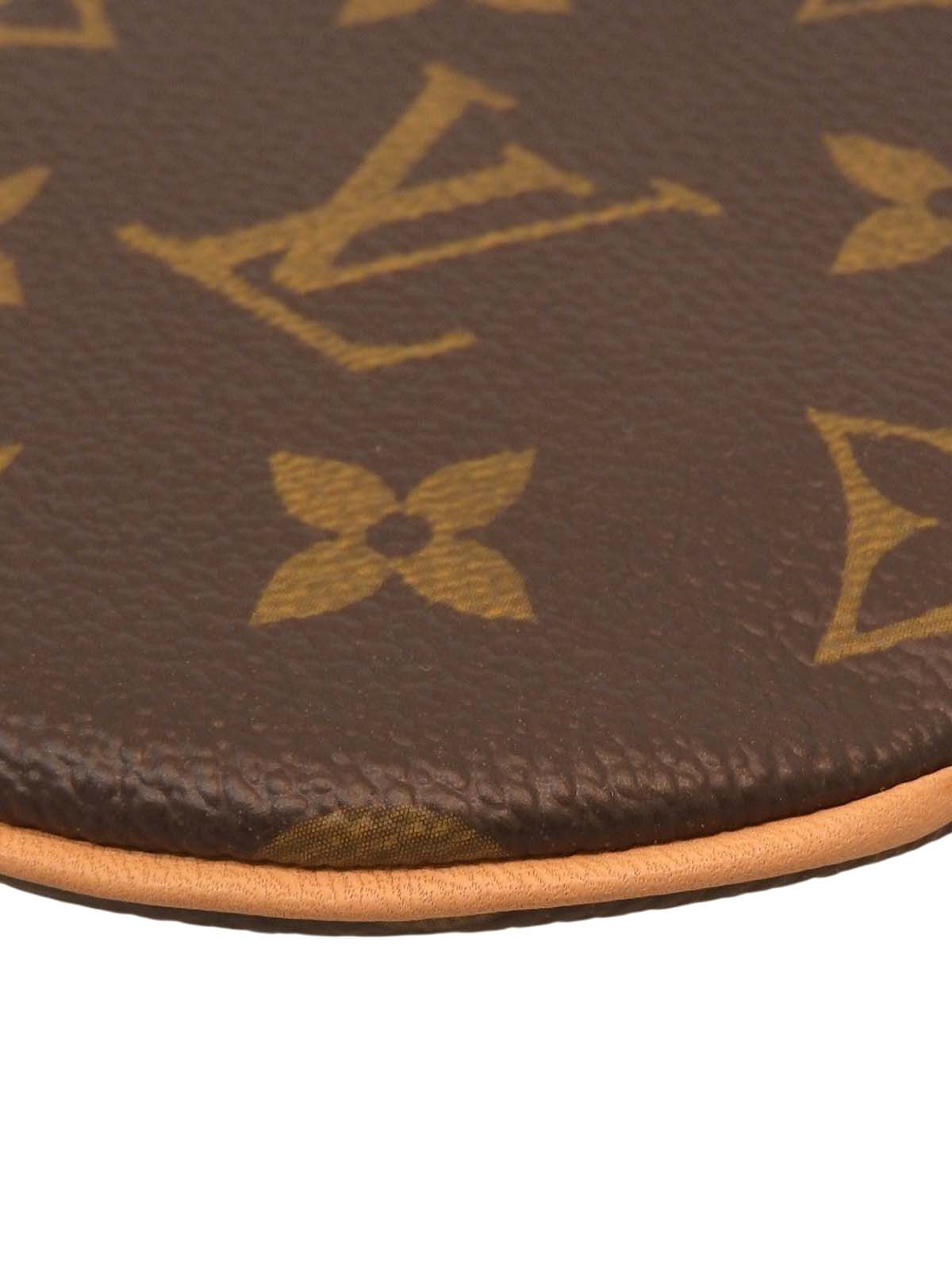 2007 帆布花押字 Porte Monnaie 长棕色