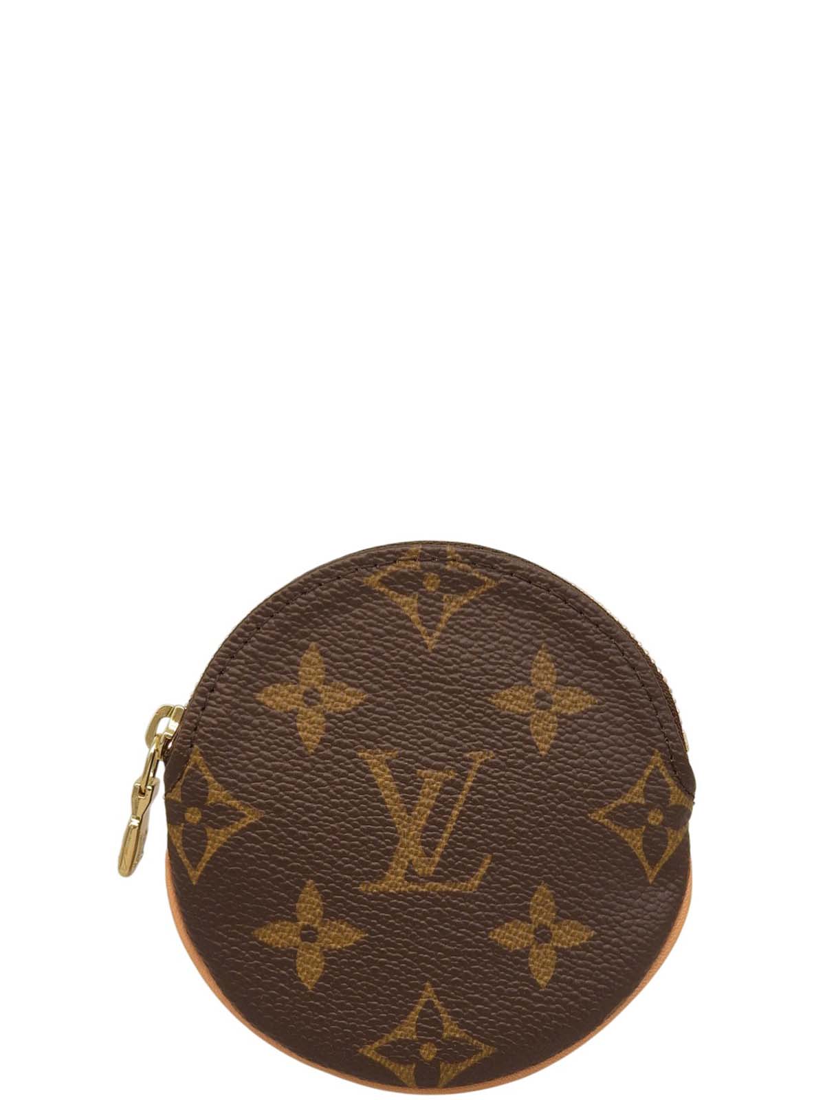 2007 帆布花押字 Porte Monnaie 长棕色