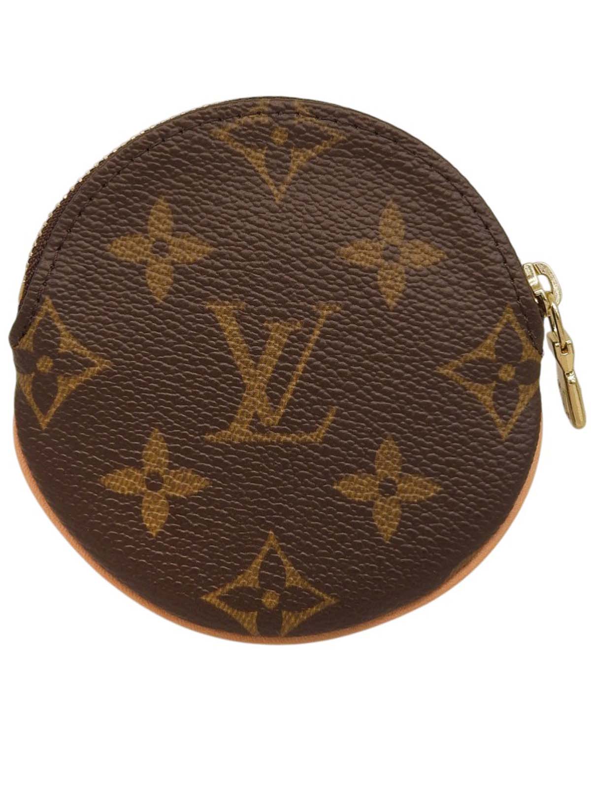 2007 帆布花押字 Porte Monnaie 长棕色