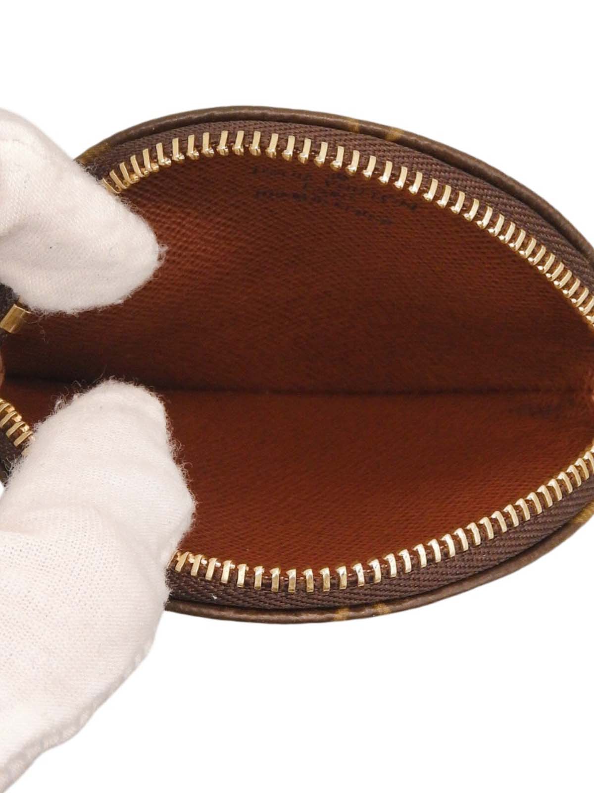 2007 帆布花押字 Porte Monnaie 长棕色