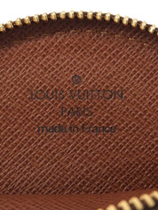 2007 帆布花押字 Porte Monnaie 长棕色