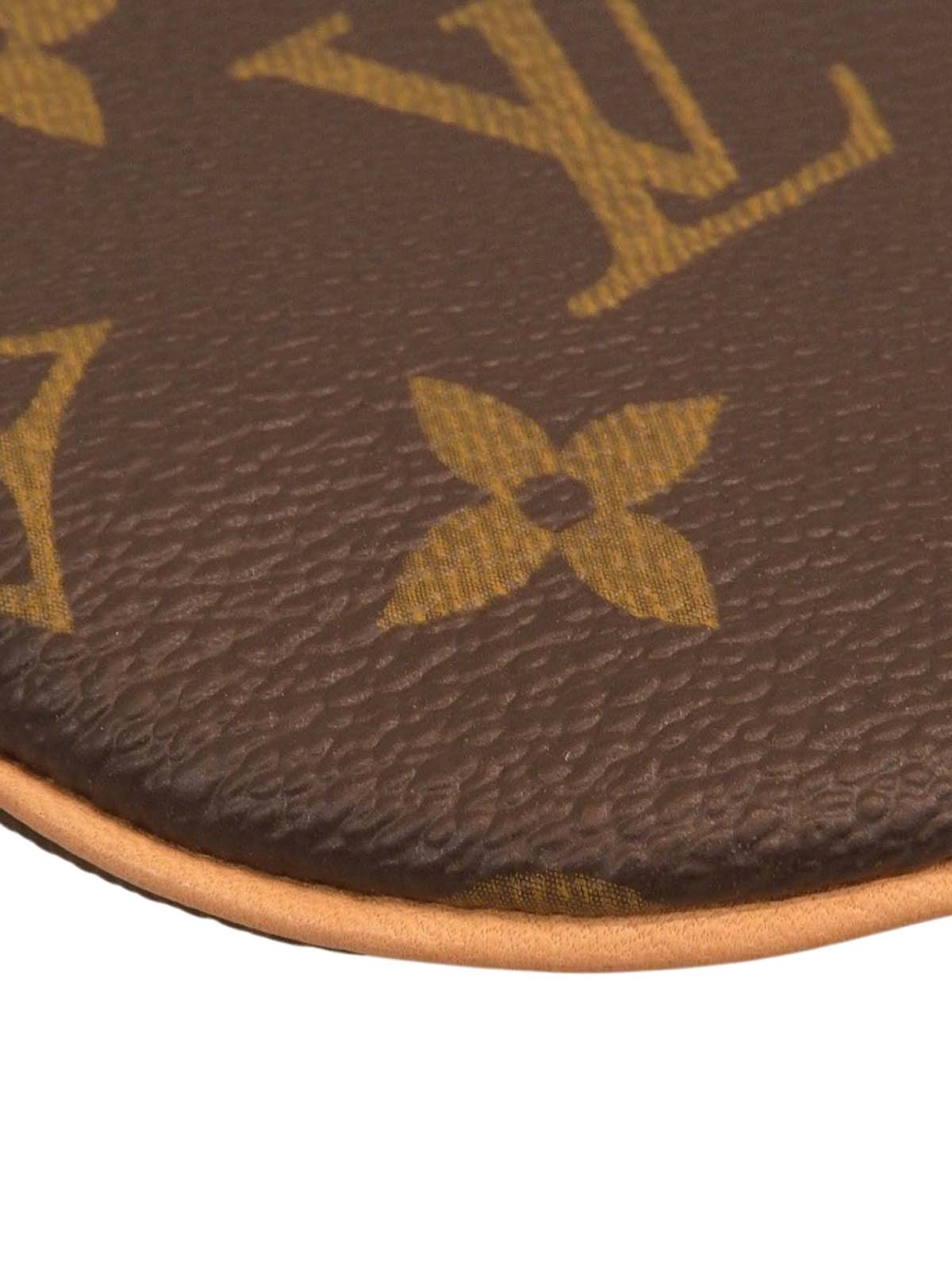 2007 帆布花押字 Porte Monnaie 长棕色