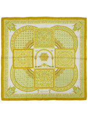 Carré 90 Ciels 拜占庭图案围巾 黄色