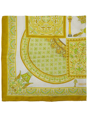 Carré 90 Ciels 拜占庭图案围巾 黄色