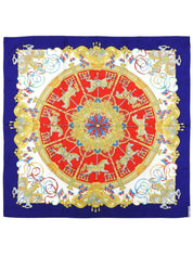 Carré 90 LUNA PARK 图案围巾 蓝色/多色