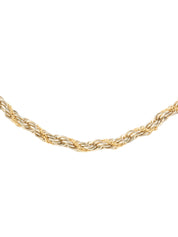 18K925 Twist Chain Necklace Silver/Gold