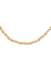 18K925 Twist Chain Necklace Silver/Gold