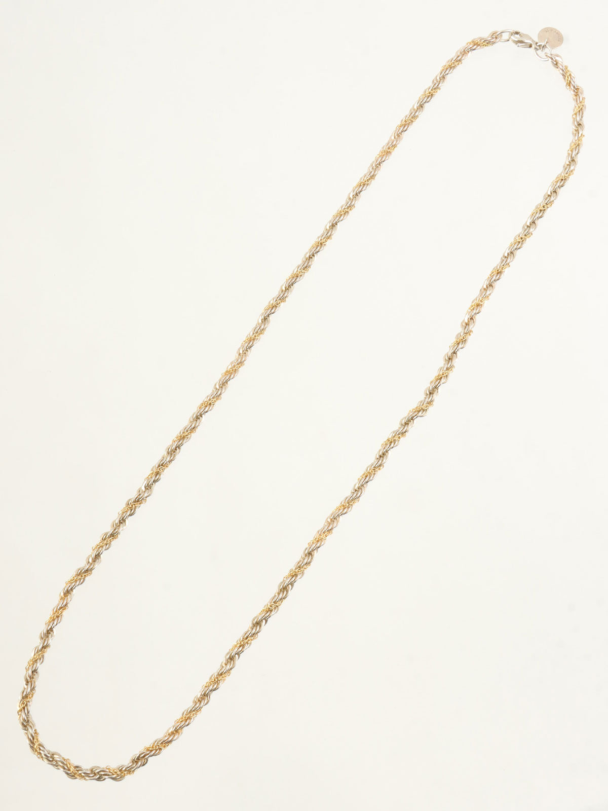18K925 Twist Chain Necklace Silver/Gold
