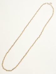 18K925 Twist Chain Necklace Silver/Gold