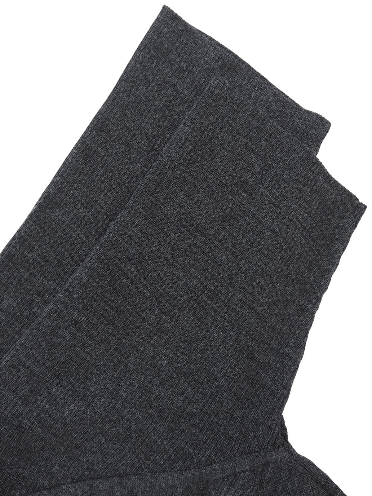 ロゴ刺繍半袖ニットトップス グレー