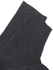 ロゴ刺繍半袖ニットトップス グレー