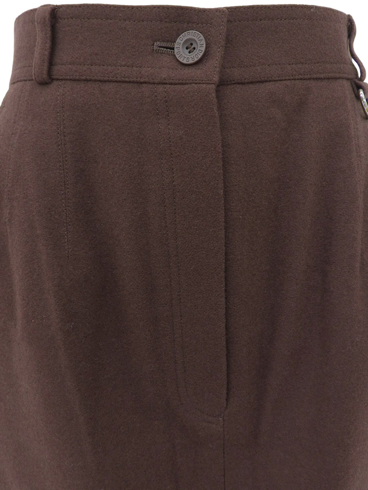 バックロゴ刺繍スカート ブラウン