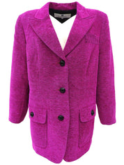 ロゴボタンジャケット ダリアパープル