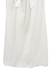 White ruffle sleeveless top