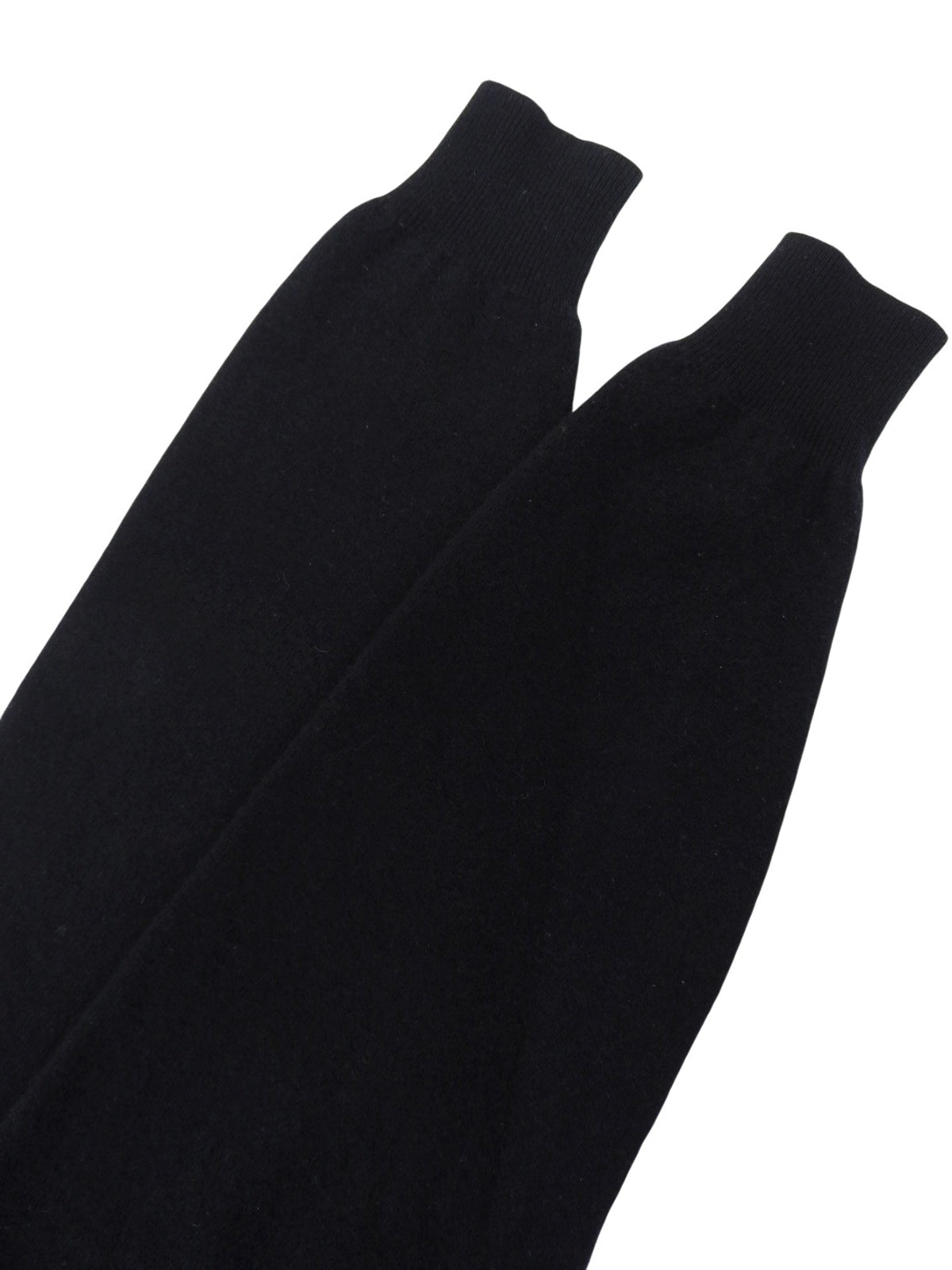 ロゴ刺繍タートルネックニットセーター ブラック