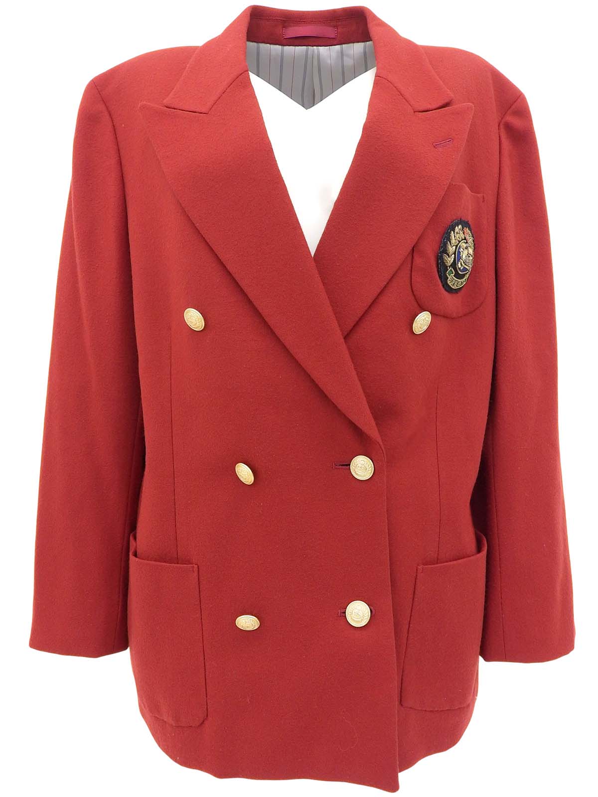 Logo Emblem Patch Jacket Red