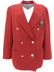 Logo Emblem Patch Jacket Red