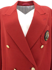 ロゴエンブレムワッペンジャケット レッド