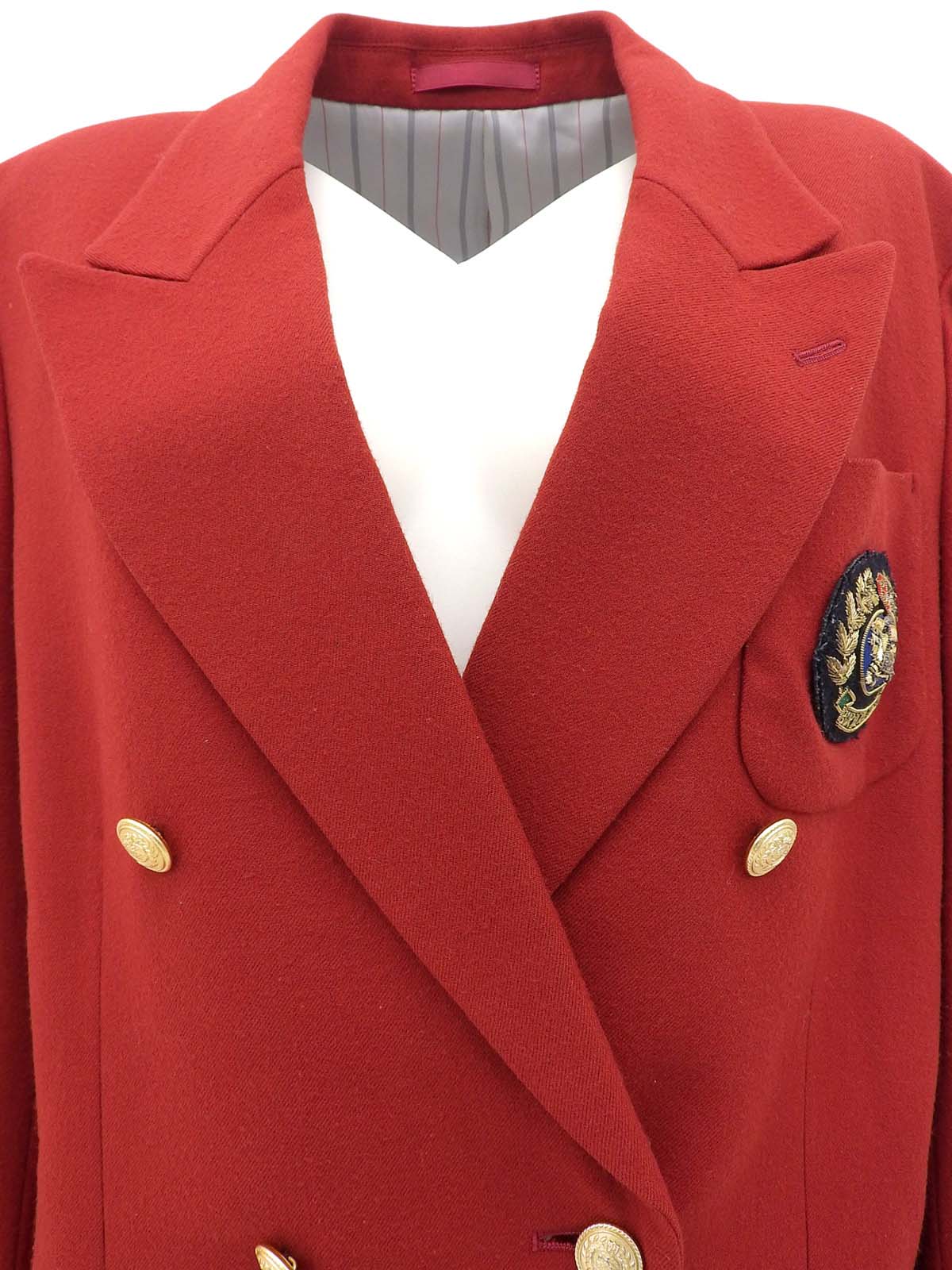 Logo Emblem Patch Jacket Red