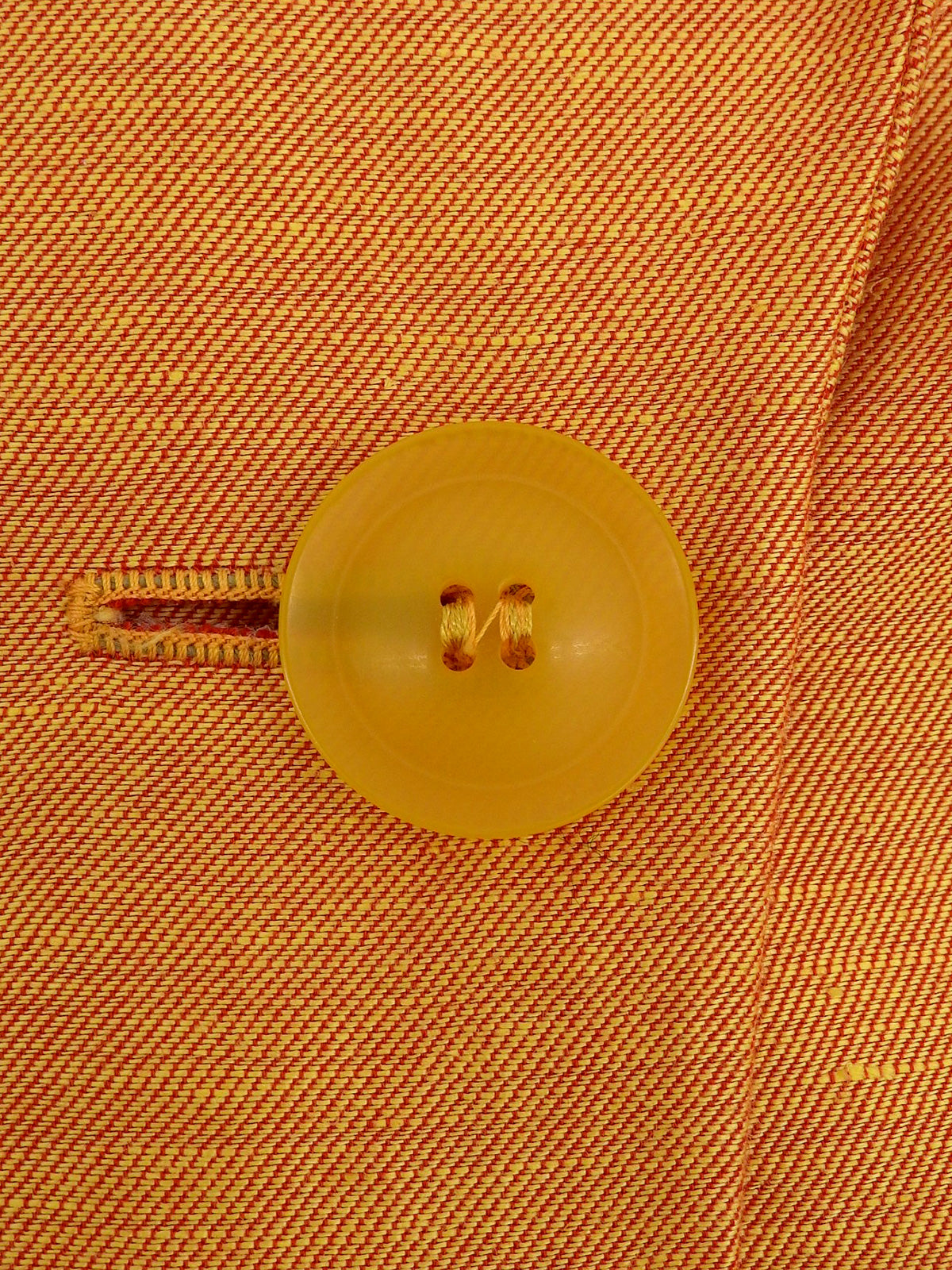 リネン半袖セットアップ オレンジ