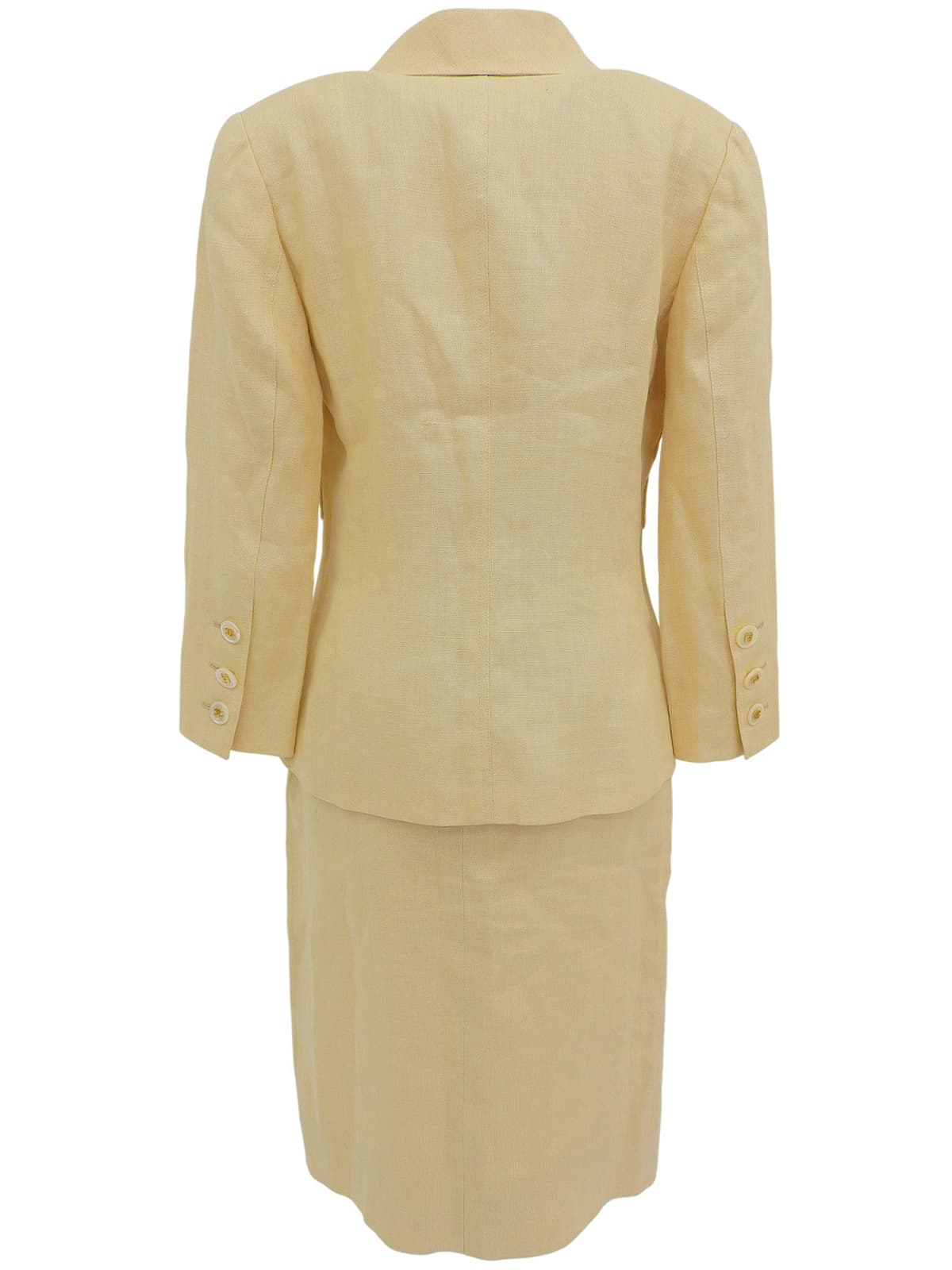 リネンCCマークボタンセットアップ ベージュ