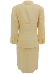 リネンCCマークボタンセットアップ ベージュ