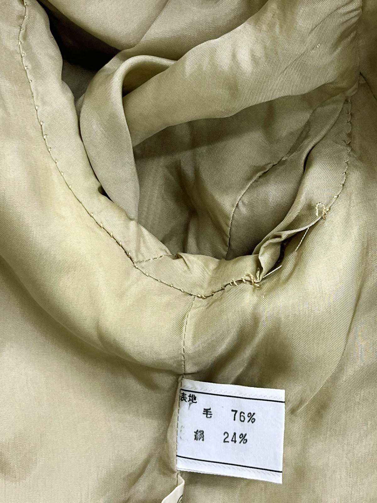 チェックパターンジャケット ライトカーキ/マルチ