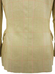 チェックパターンジャケット ライトカーキ/マルチ