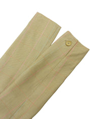 チェックパターンジャケット ライトカーキ/マルチ